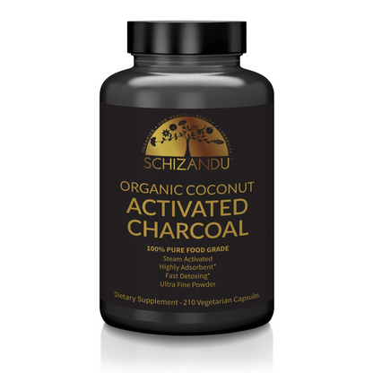 Activated Charcoal Capsules from Coconut, Organic, Gelatin-Free, 100% Pure, 210 count